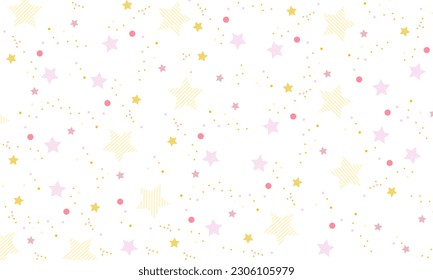 Stern-Babyfarbmuster, Vektorhintergrund