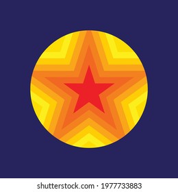 Star background abstract design template