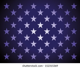 Star background in american flag colors - illustration