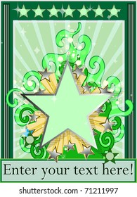 Star background classic vector illustration