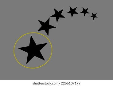 diseño de fondo estrella en negro