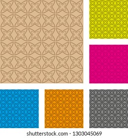 Star background in different colors collection