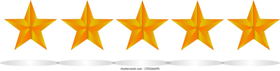 star Background gold five yellow