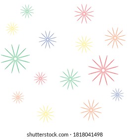 Star Background Pattern Vector White Background.eps