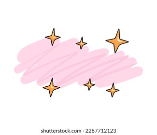 fondo de estrella para texto. Ilustración vectorial para impresión, fondos, cubiertas y embalaje. La imagen se puede usar para tarjetas de felicitación, carteles, pegatinas y textiles. Aislado sobre fondo blanco.