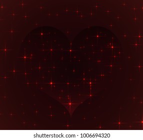 Star background Valentine's day