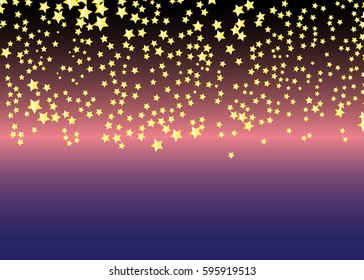 Star Background. Vector confetti design pattern. Falling shiny dots. Eps10.