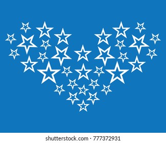 Star background vector icon