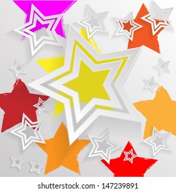 Star background. Vector illustration.