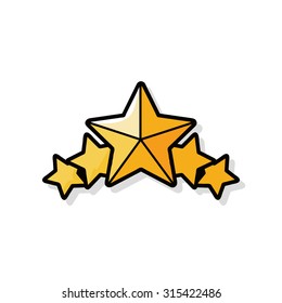 Star badge doodle