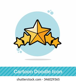 Star badge doodle