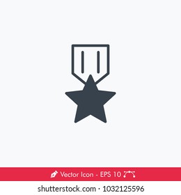 Star Badge Icon / Vector