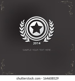 Star badge symbol,vector