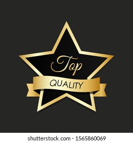 Star badge with top quality message.
