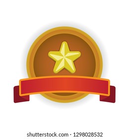 Star Badge Vector Design Cartoon
