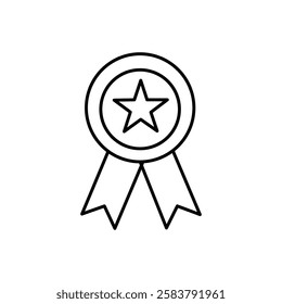 Star Badge Vector Icon FLAT 