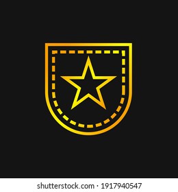 Vector de diseño de logotipo de distintivos de estrella