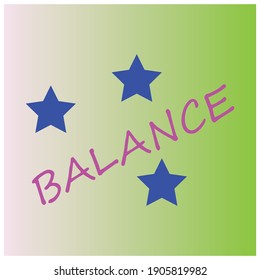 star balance color vector background
