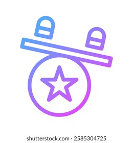 Star Balance, Equitable Icon Gradient Style