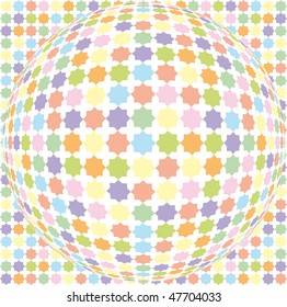 Star ball background abstract mosaic 3D- vector illustration