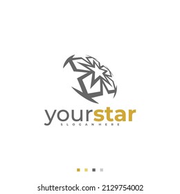 Star Ball logo vector template, Creative Star logo design concepts