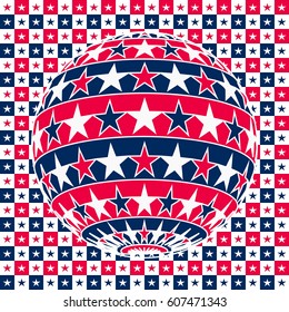 
Star ball on starry background