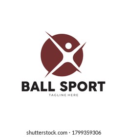 star ball sport logo vector illustration