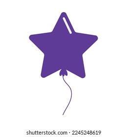 star balloon icon isolated design