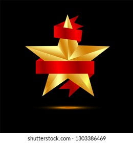 star banner black backround vector 
