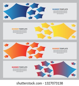star star banner template