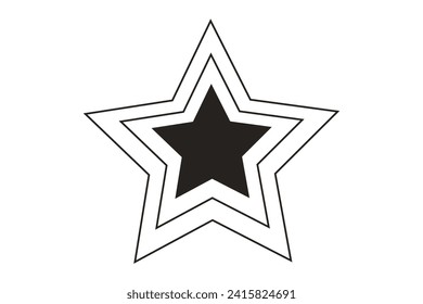 Star Basic Graphic Sticker Design
