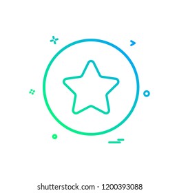 star basic icon vector design