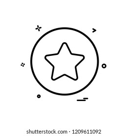star basic icon vector design