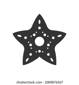 Star Beach  Icon Graphic Design Template Isolated