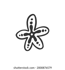 Plantilla de diseño gráfico de iconos de Star Beach aislada