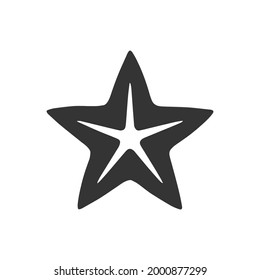 Sterne Beach Icon Grafikdesign-Vorlage einzeln