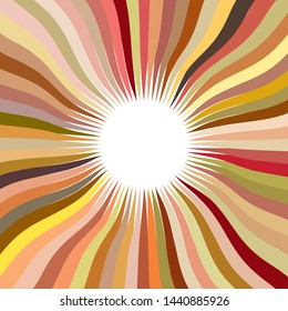 Star Beams Linear Drawing Rays, Sunburst and Rays of Sun Radiating From the Center of Thin Beams, Star Fractal Design