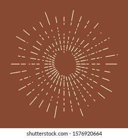 Star Beams Linear Rays Poster Abstract Sunburst and Rays of Sun