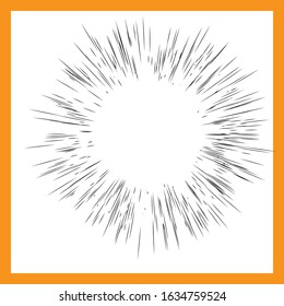 Star Beams Linear Rays Poster Abstract Sunburst and Rays of Sun