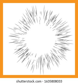 Star Beams Linear Rays Poster Abstract Sunburst and Rays of Sun
