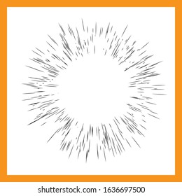 Star Beams Linear Rays Poster Abstract Sunburst and Rays of Sun