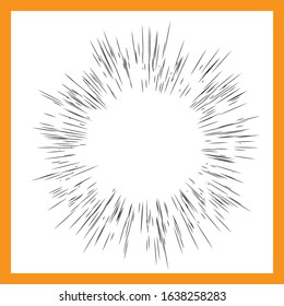 Star Beams Linear Rays Poster Abstract Sunburst and Rays of Sun