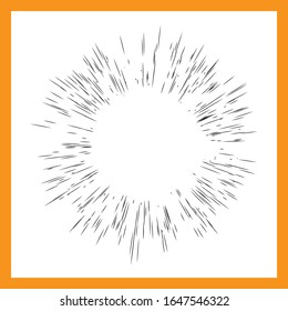 Star Beams Linear Rays Poster Abstract Sunburst and Rays of Sun