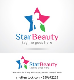 Star Beauty Logo Template Design Vector or Icon