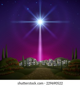 Star Of Bethlehem. EPS 10, Contains Transparency.