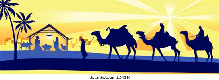 Star of Bethlehem. Vector illustration