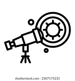 Star binoculars icon. Icon about hobbies. Astronomy icon