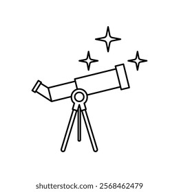 star binoculars icon, simple flat style, vector illustration symbol sign logo template pictogram, for ui or ux isolated on white for mobile app, editable	