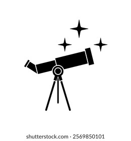 star binoculars icon, simple flat style, vector illustration symbol sign logo template pictogram, for ui or ux isolated on white for mobile app, editable	