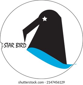 Star Bird Vector Logo Illustrator